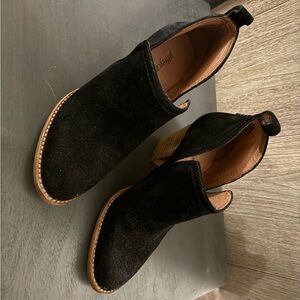Black Suede Rosalee Chunky Heel Booties
